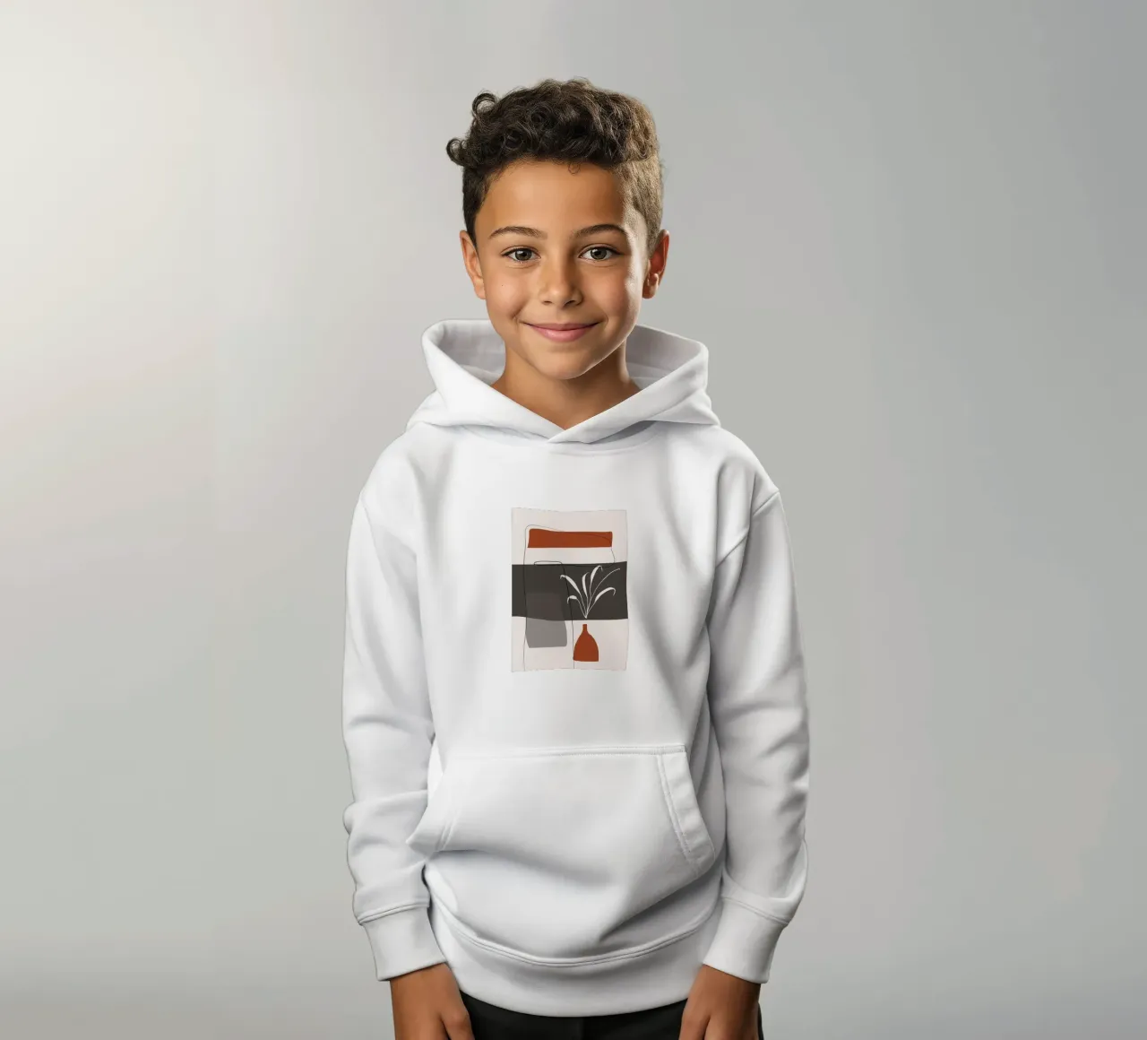 Abstract lines and blocks sudadera con capucha para niño de edsonramosart