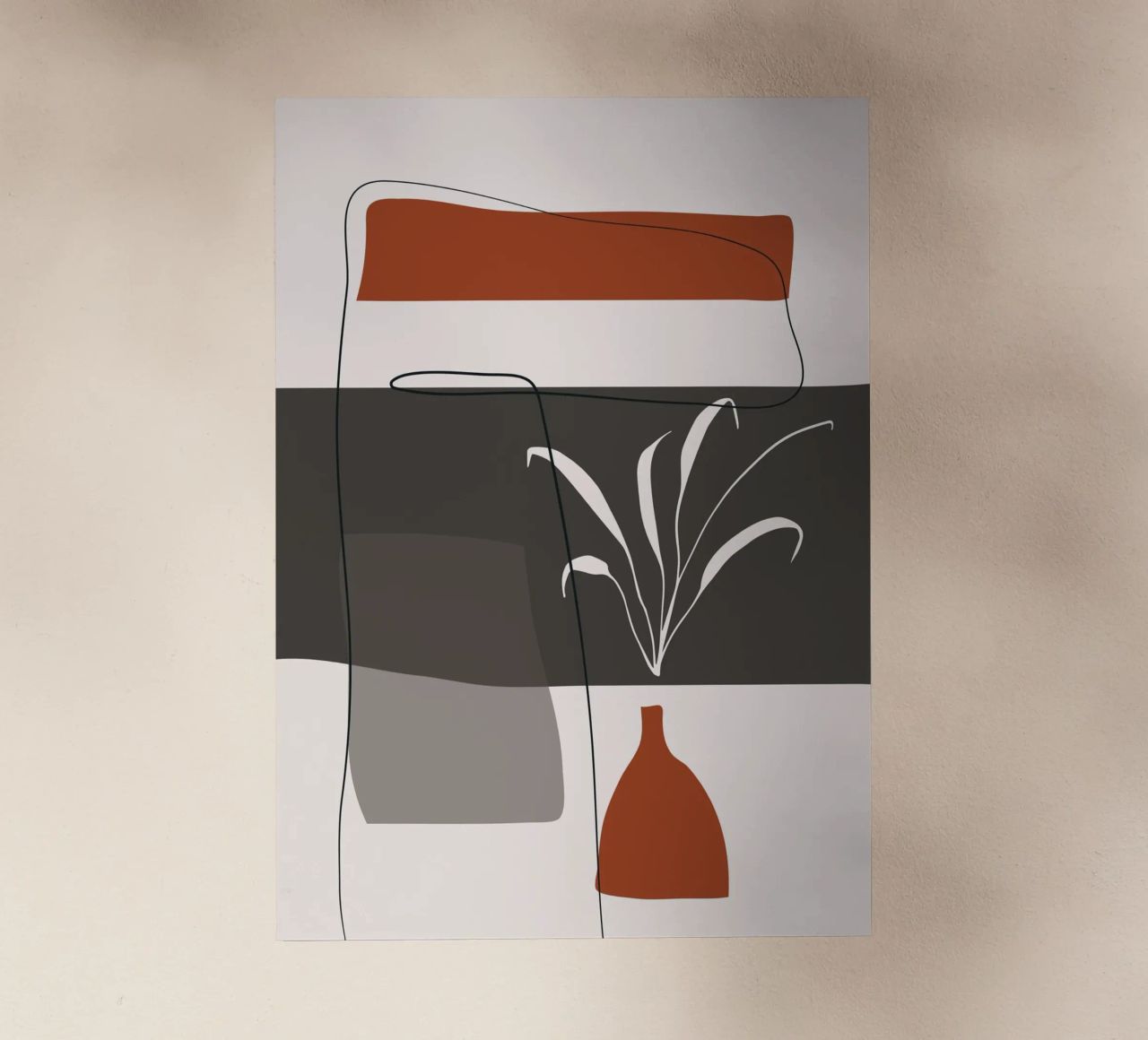 Abstract lines and blocks Backlit Folie von edsonramosart