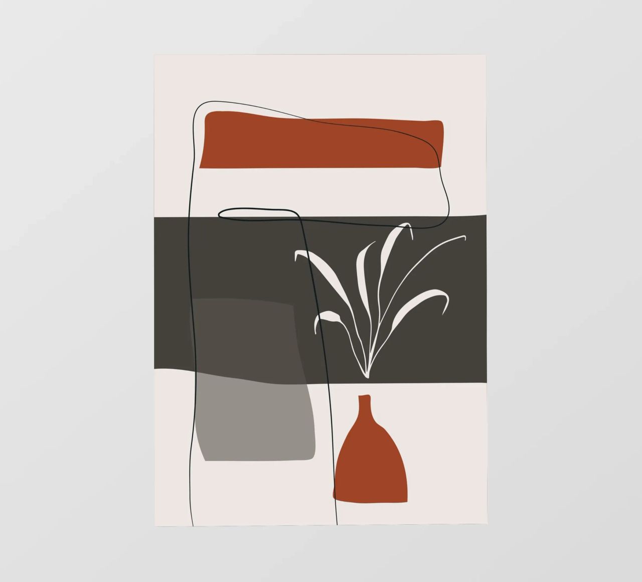 Abstract lines and blocks Backlit Folie von edsonramosart