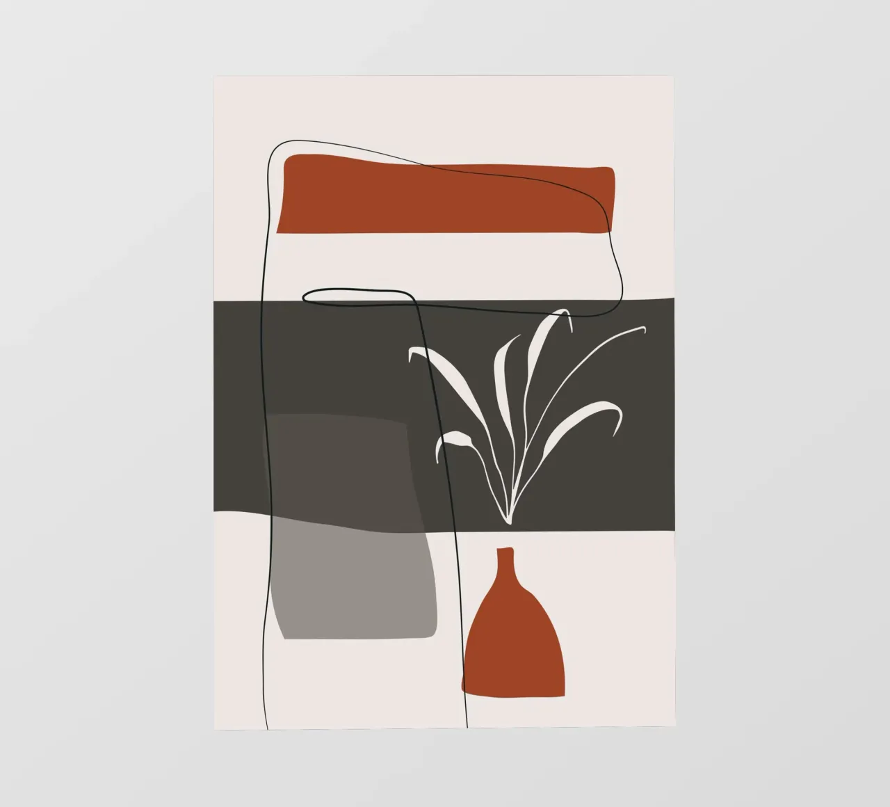 Abstract lines and blocks PVC Plane von edsonramosart