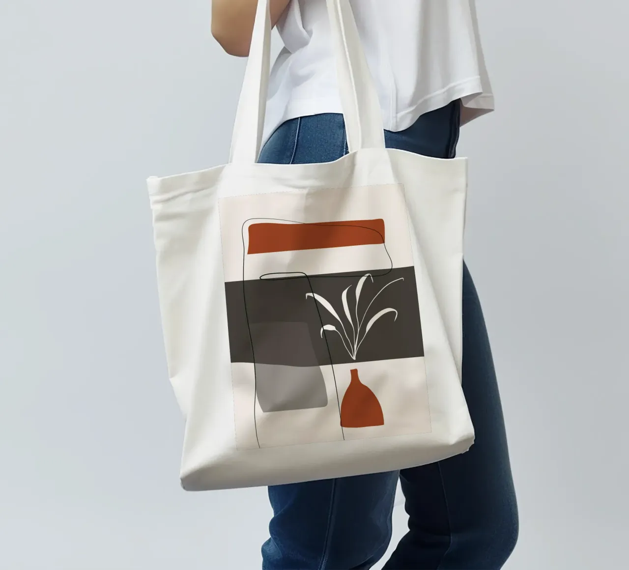 Abstract lines and blocks borsa in juta da edsonramosart