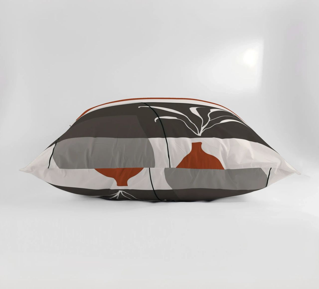 Abstract lines and blocks decorative cushion by edsonramosart
