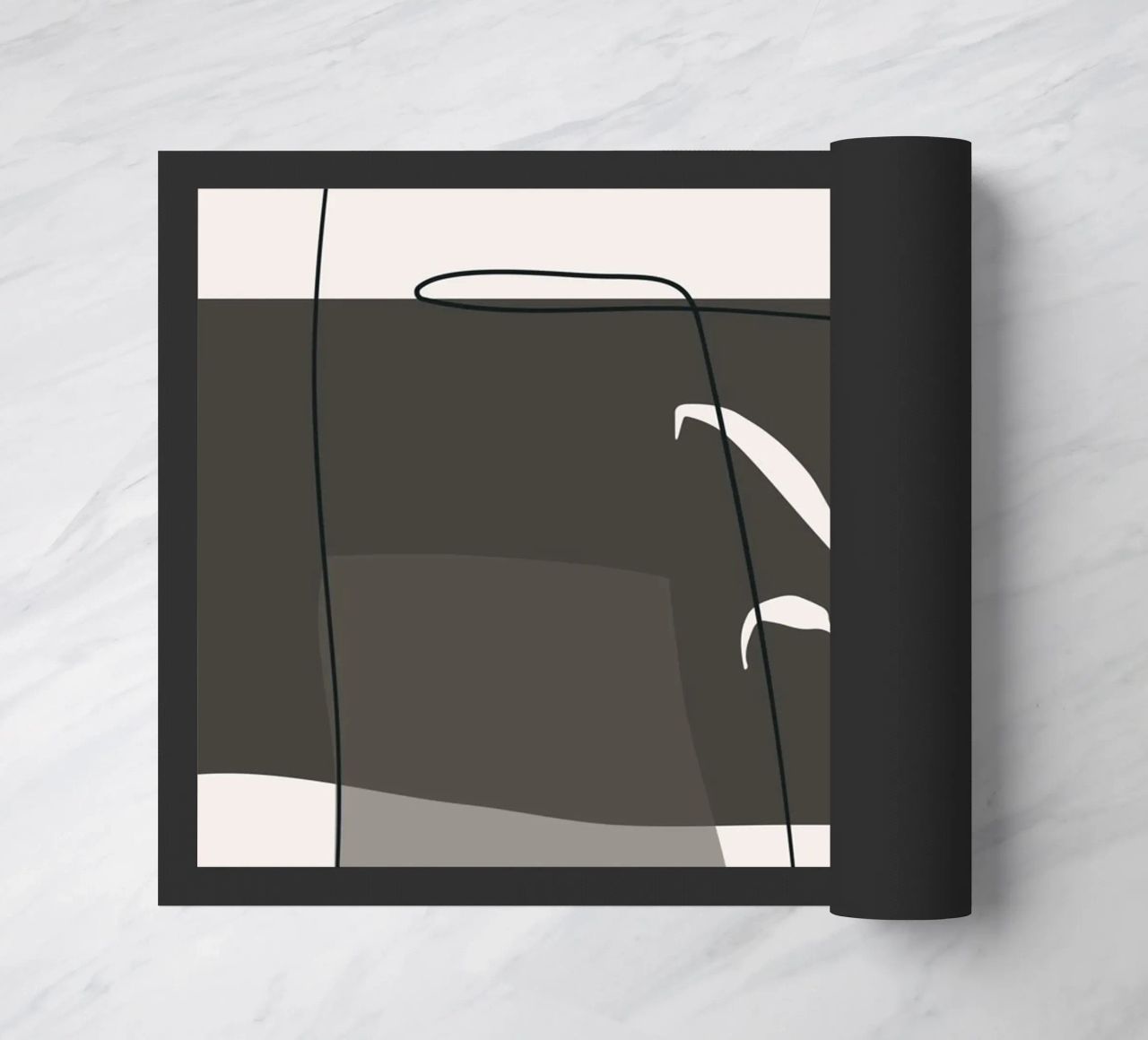 Abstract lines and blocks Fußmatte von edsonramosart