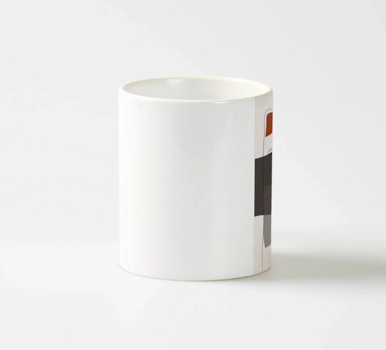 Abstract lines and blocks Keramik Tasse von edsonramosart