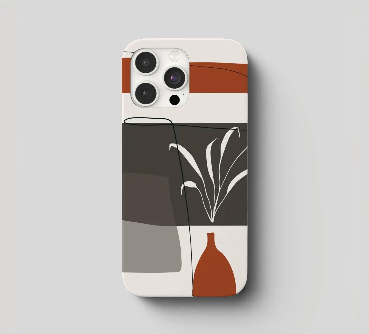 Abstract lines and blocks cover iphone da edsonramosart