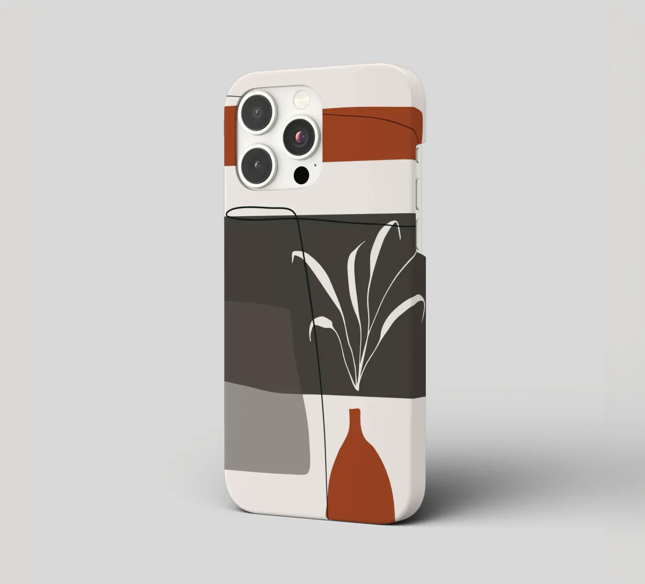 Abstract lines and blocks cover iphone da edsonramosart