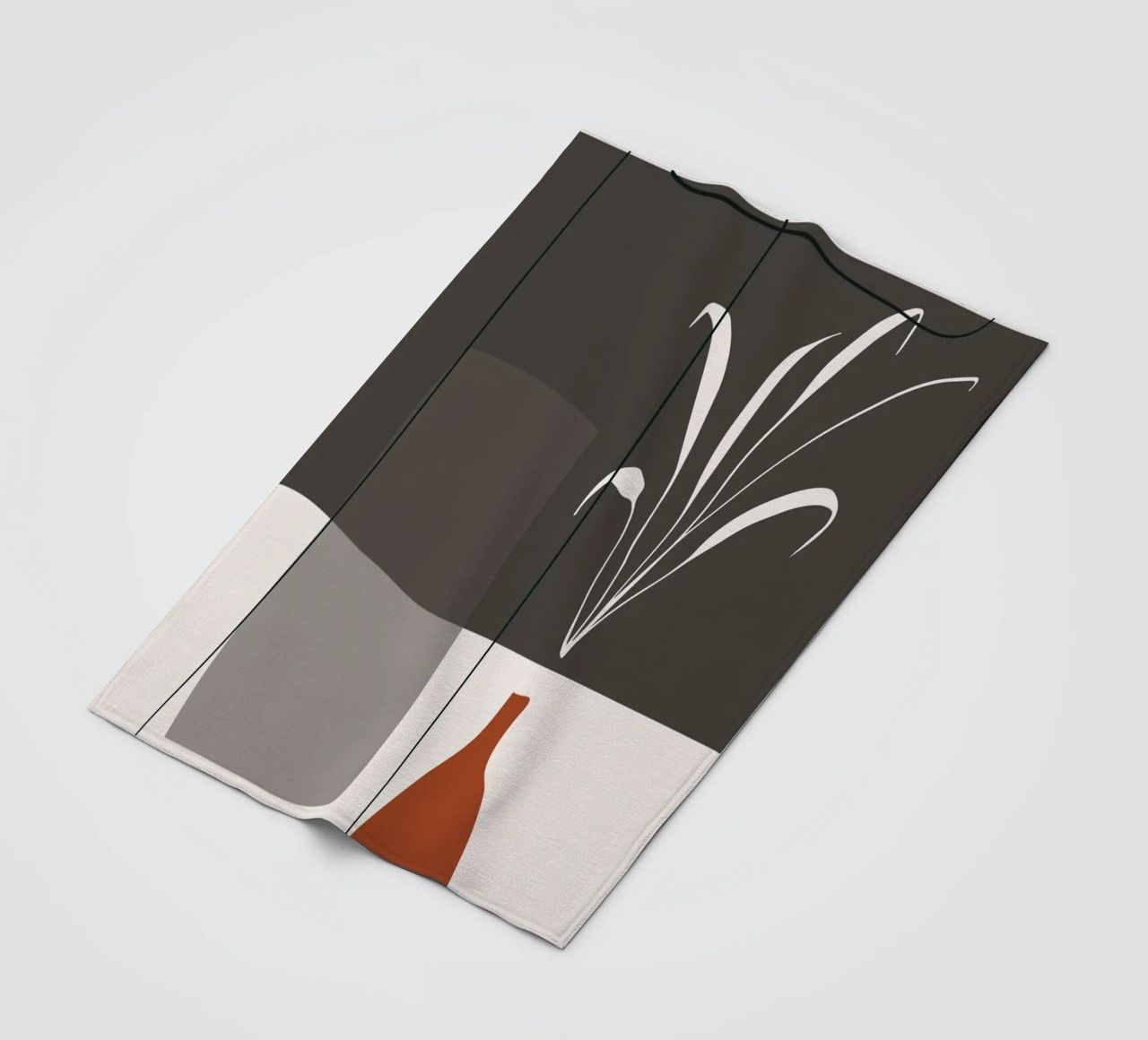 Abstract lines and blocks Fleecedecke von edsonramosart