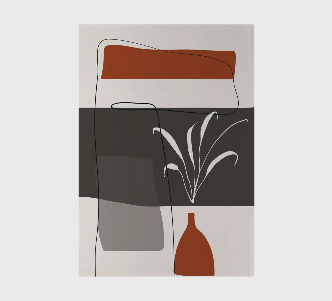 Abstract lines and blocks Notizbuch von edsonramosart