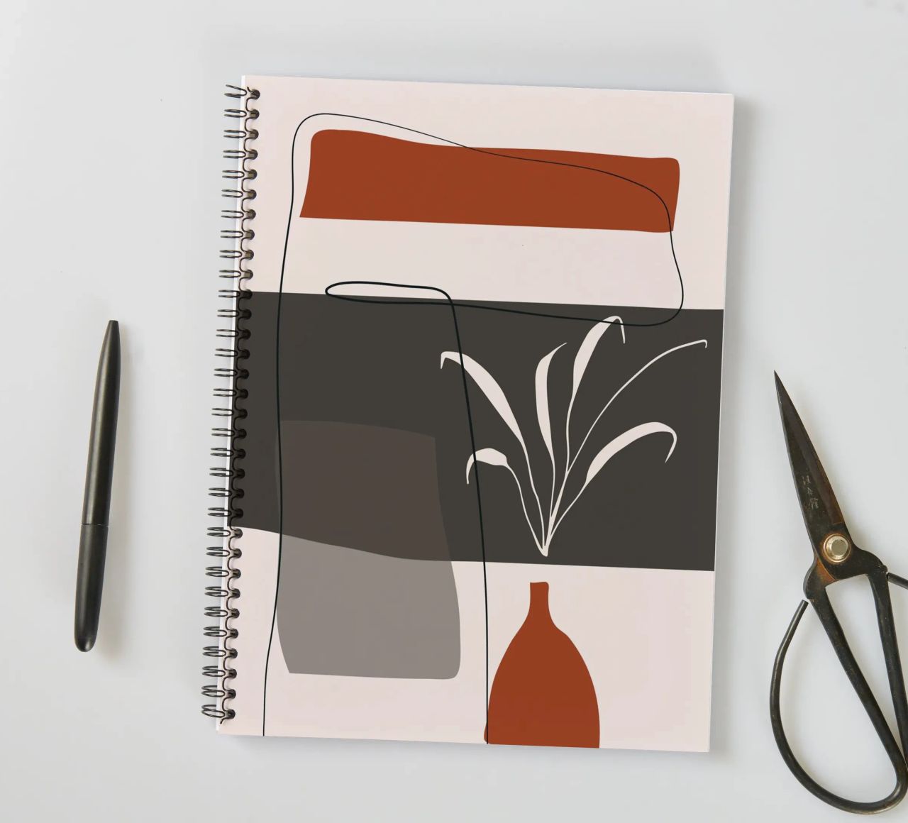 Abstract lines and blocks Ringbuch von edsonramosart