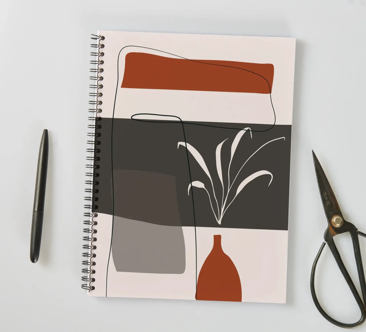 Abstract lines and blocks Ringbuch von edsonramosart
