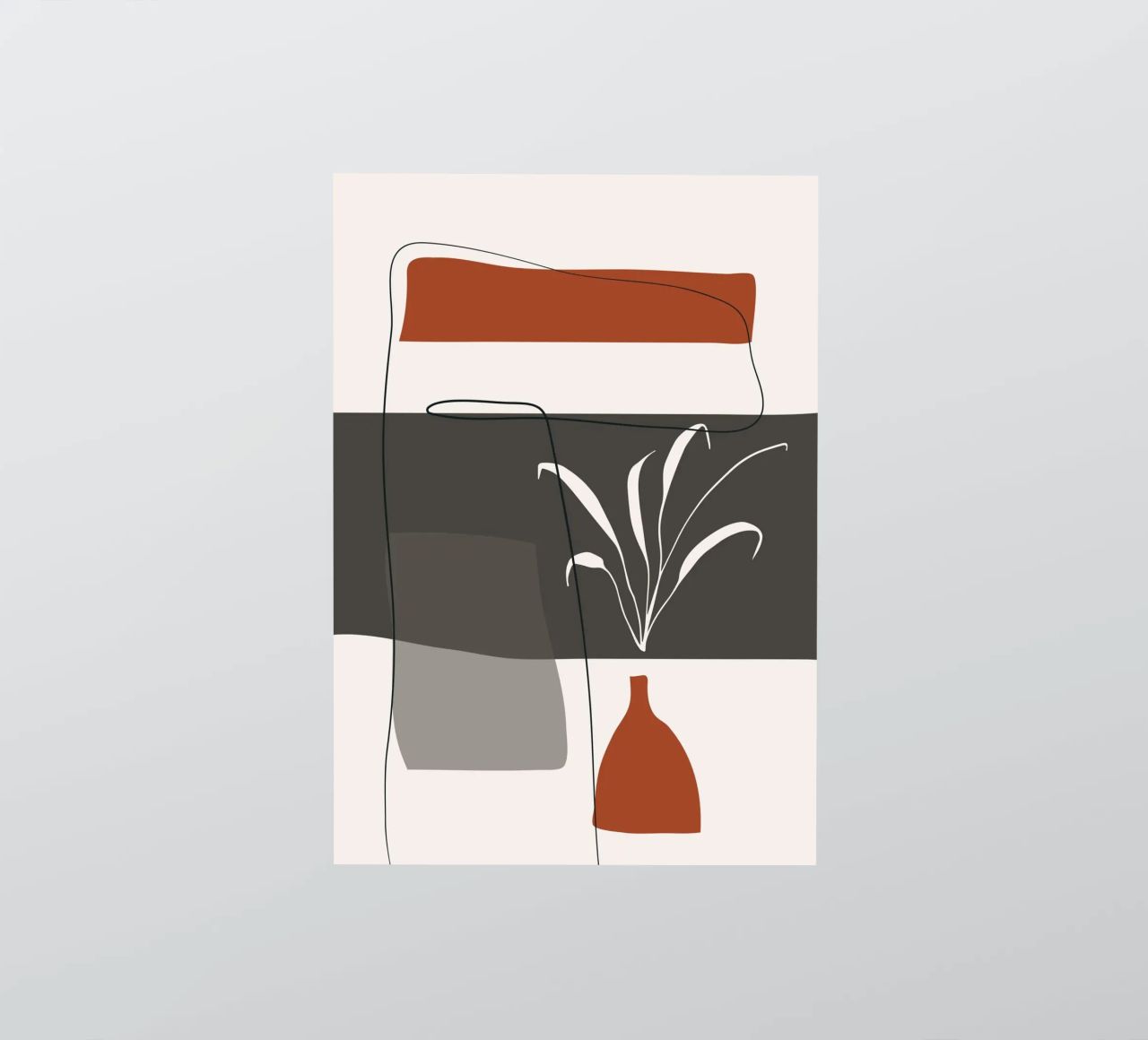 Abstract lines and blocks Sticker von edsonramosart