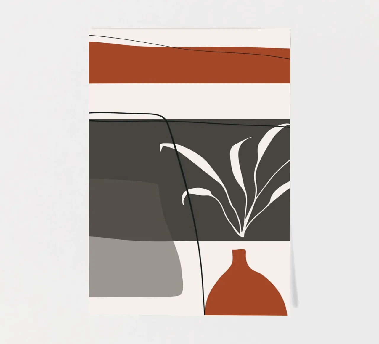 Abstract lines and blocks Stickerbogen von edsonramosart