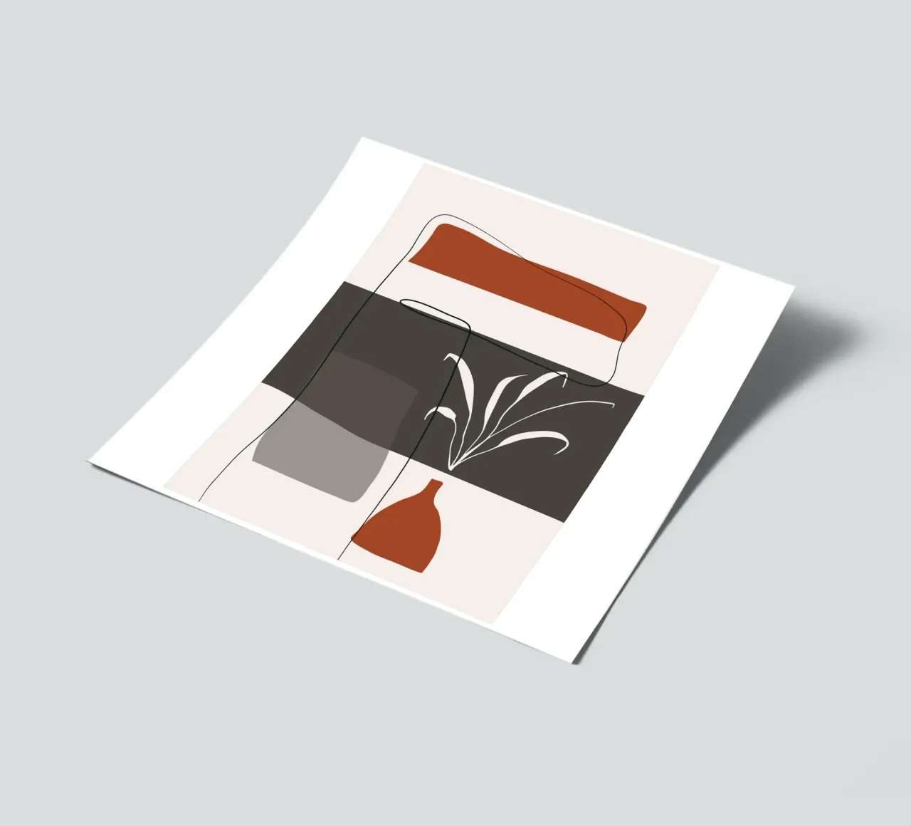 Abstract lines and blocks Stickerbogen von edsonramosart