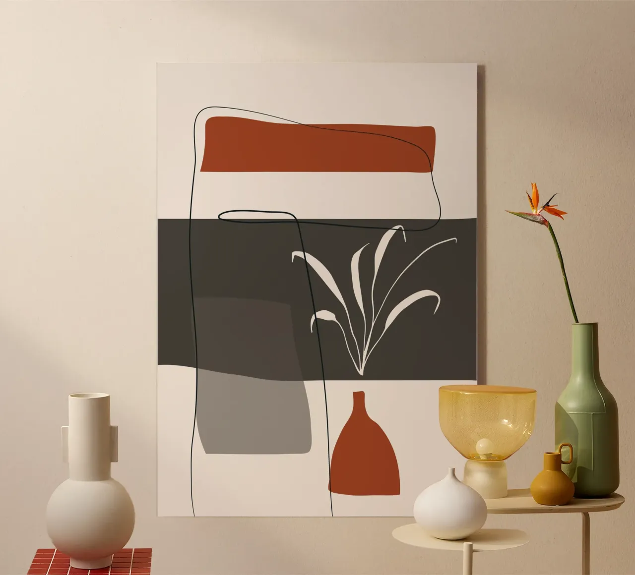 Abstract lines and blocks plexiglass da edsonramosart