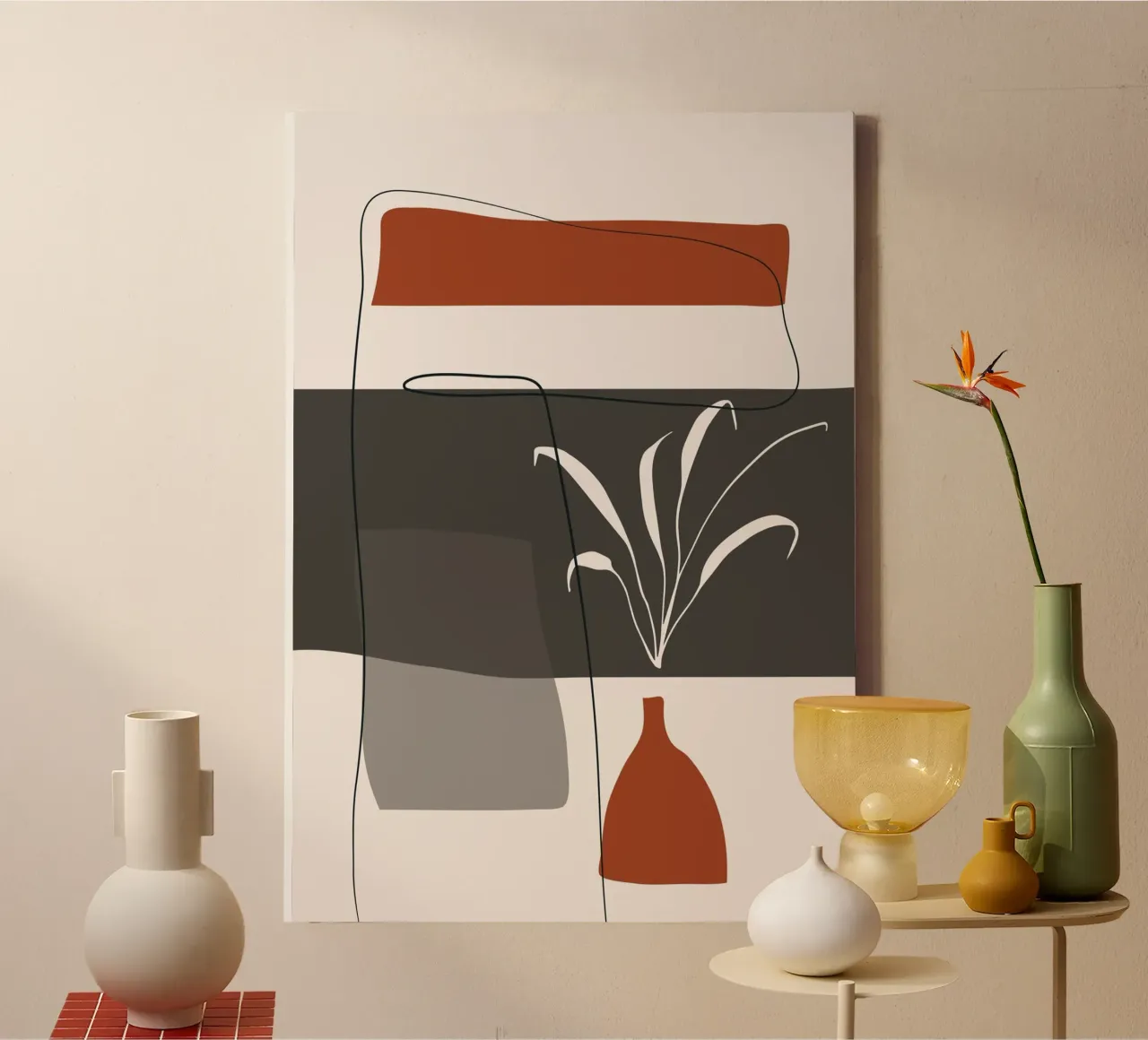 Abstract lines and blocks tela da edsonramosart