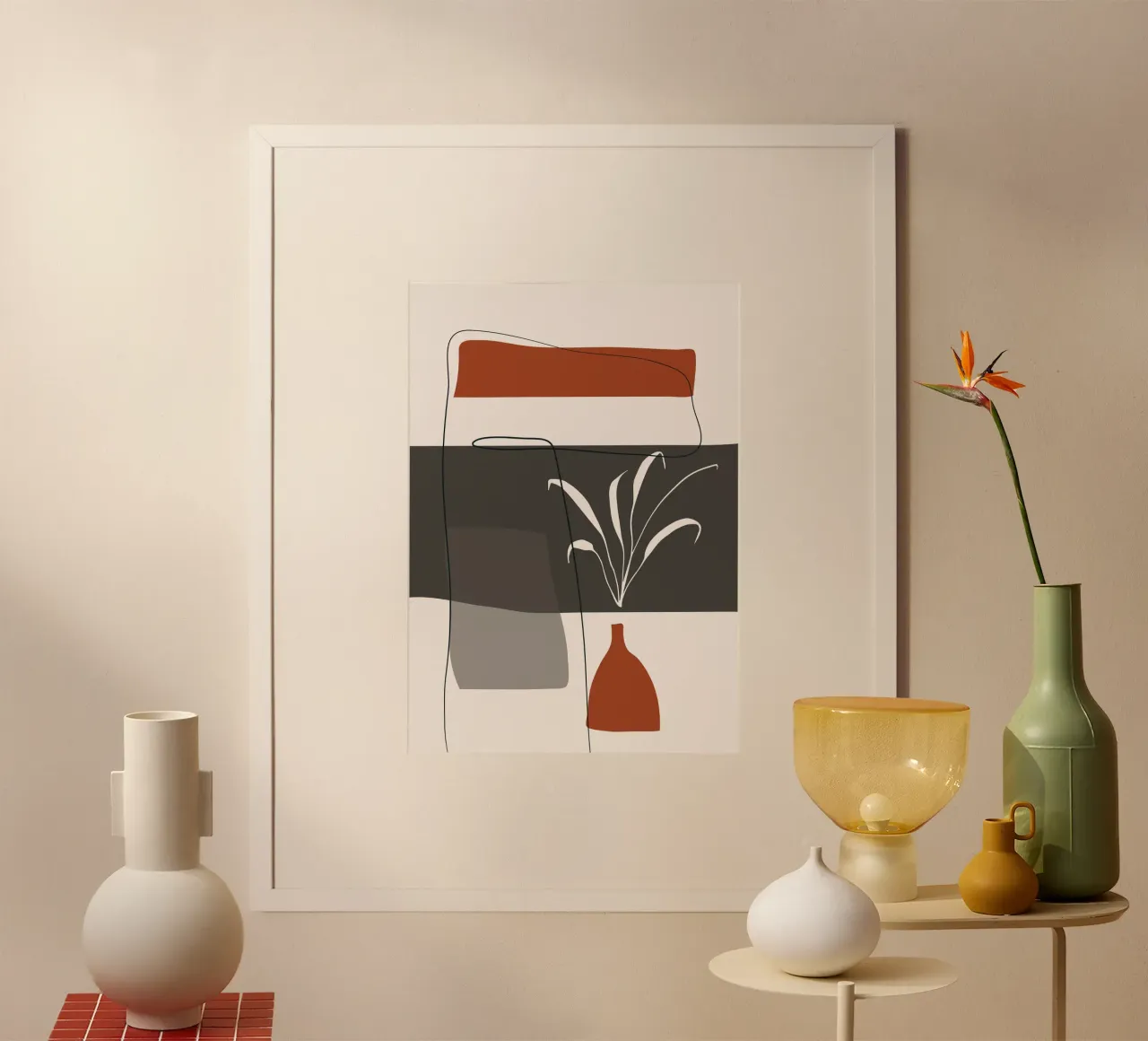 Abstract lines and blocks carta hahnemühle da edsonramosart