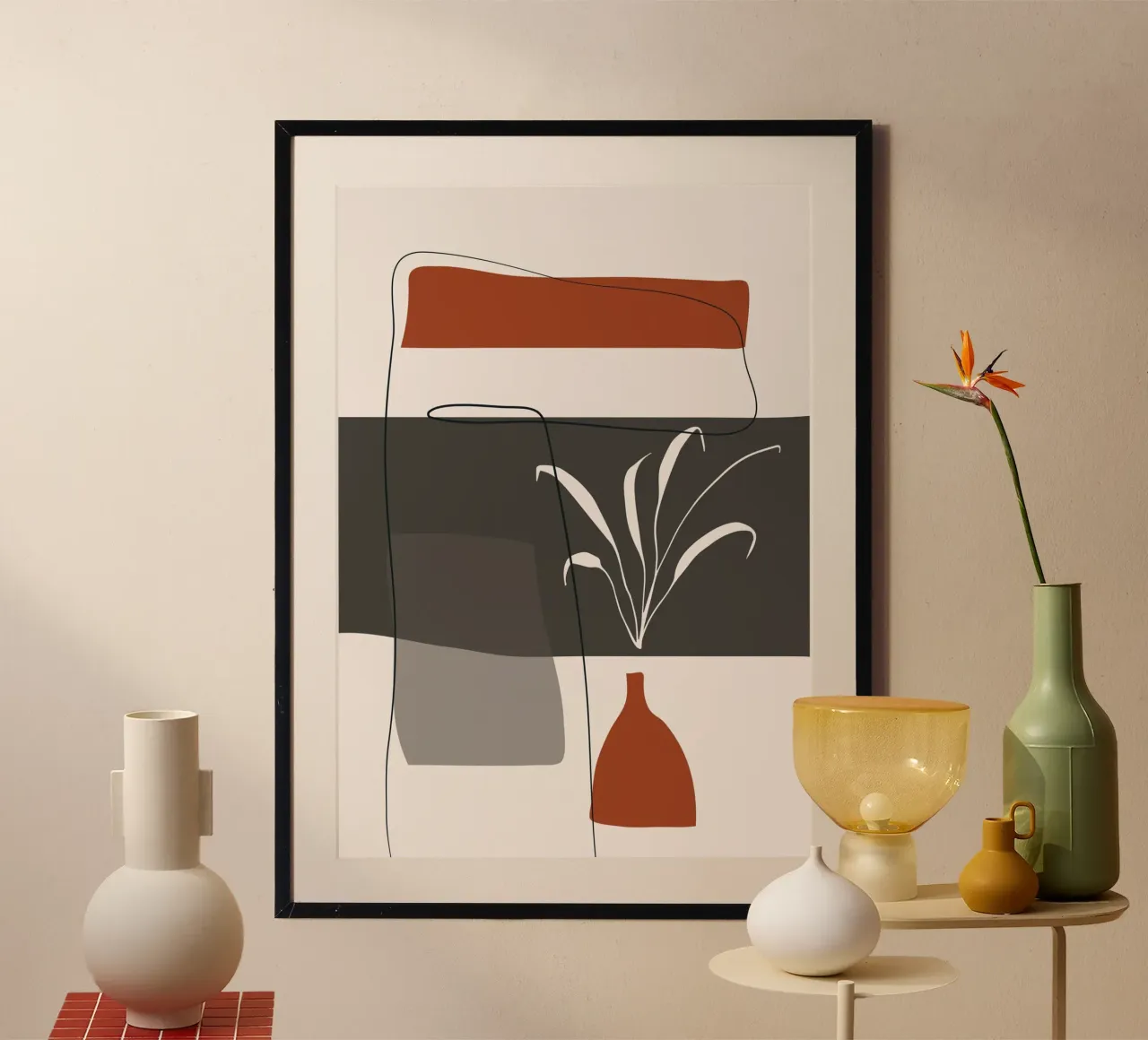 Abstract lines and blocks carta hahnemühle da edsonramosart