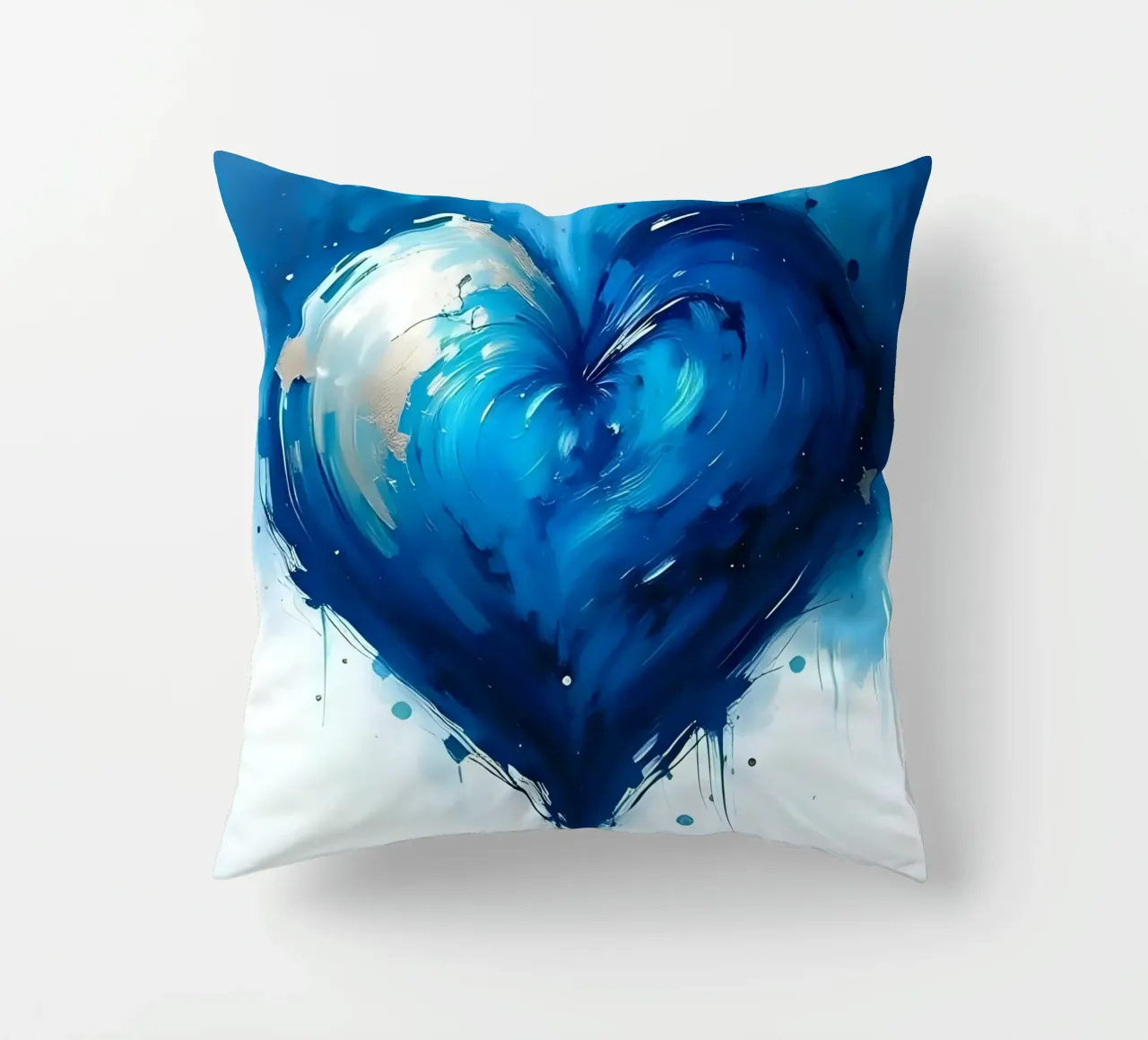 cuore_blu_argento_5 cuscino da Pink- und LoveArt by LK