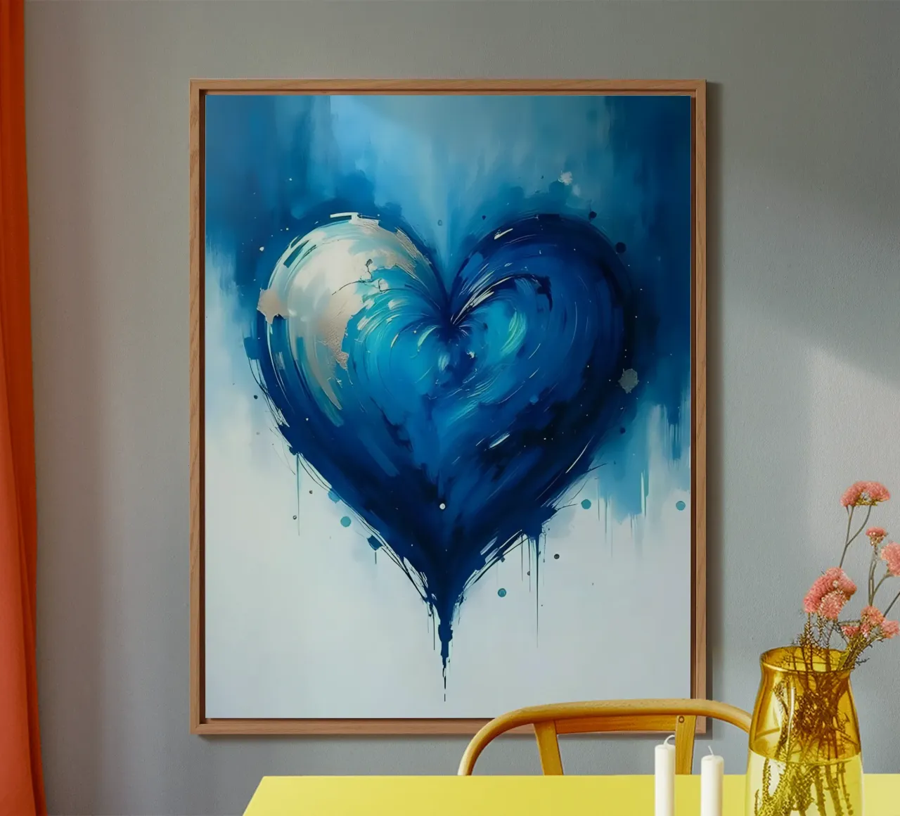 cuore_blu_argento_5 alluminio dibond da Pink- und LoveArt by LK