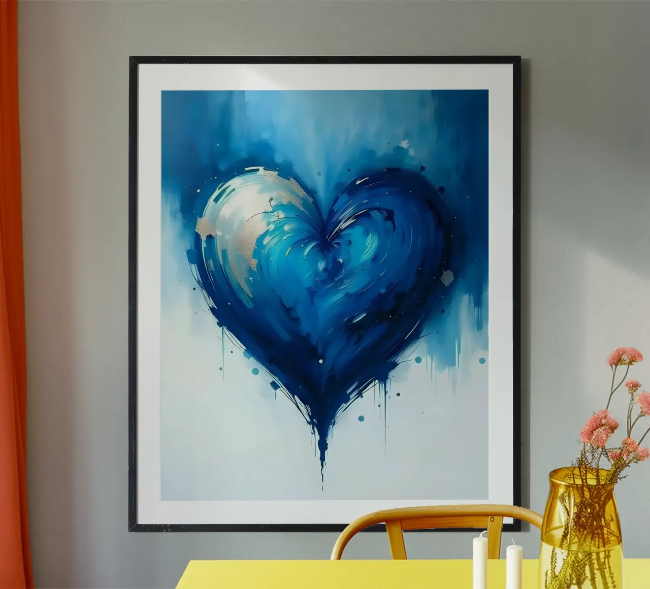 cuore_blu_argento_5 carta hahnemühle da Pink- und LoveArt by LK