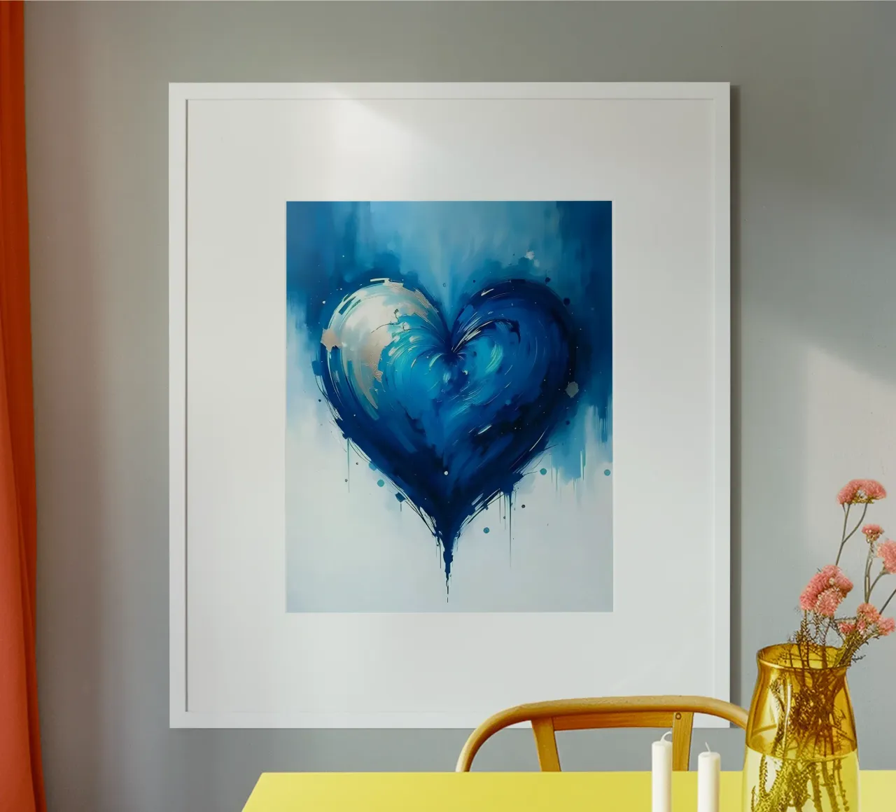 cuore_blu_argento_5 carta hahnemühle da Pink- und LoveArt by LK