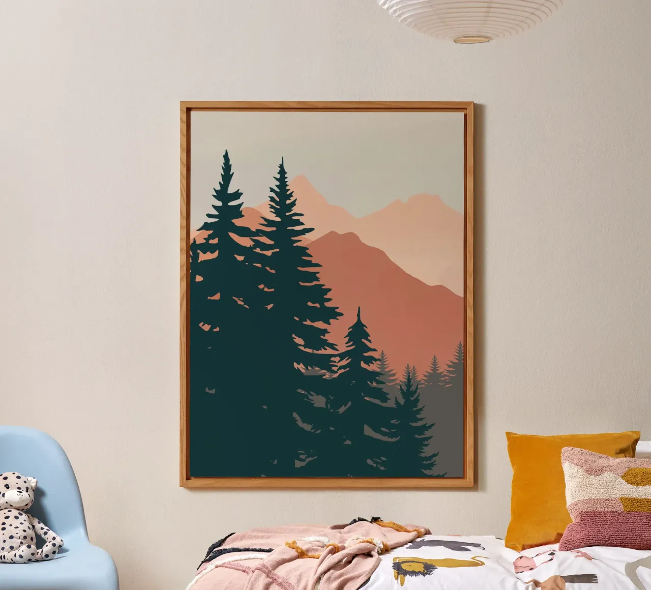 Pine Trees In The Mountains alu-dibond by Little Dean