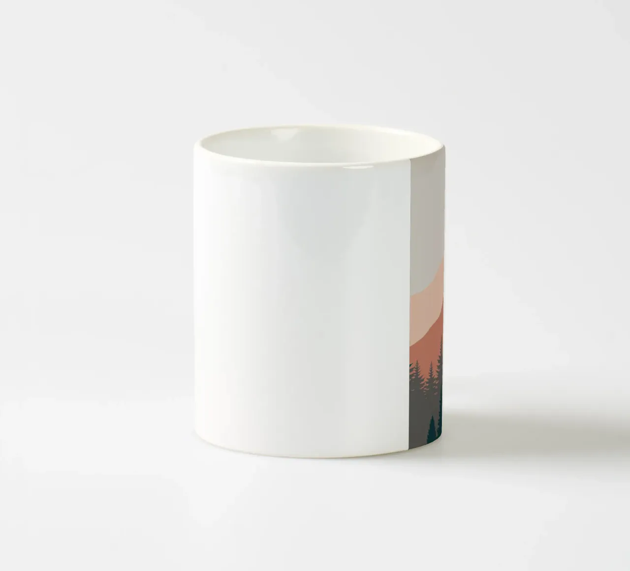 Pini in montagna 02 tazza in ceramica da Little Dean