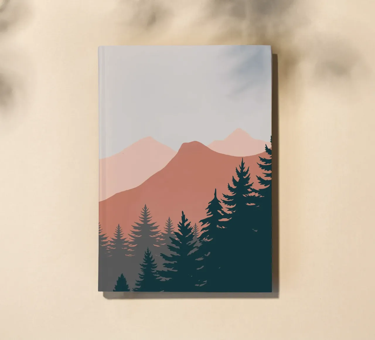 Pine Trees In The Mountains 02 notebook by Little Dean