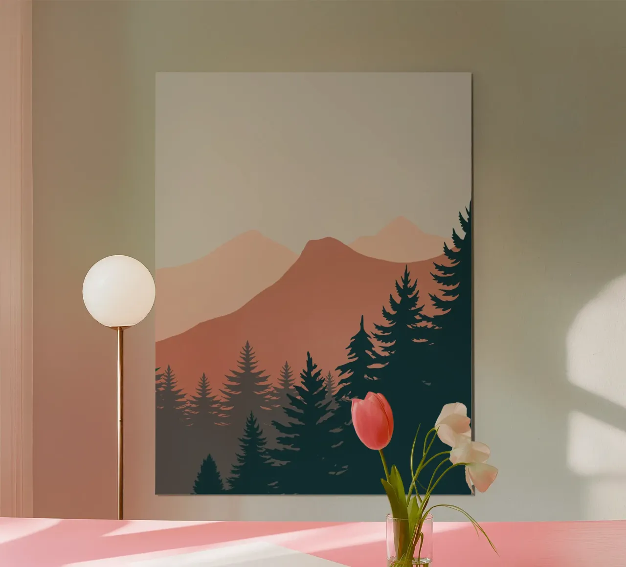 Pine Trees In The Mountains 02 hahnemühle by Little Dean