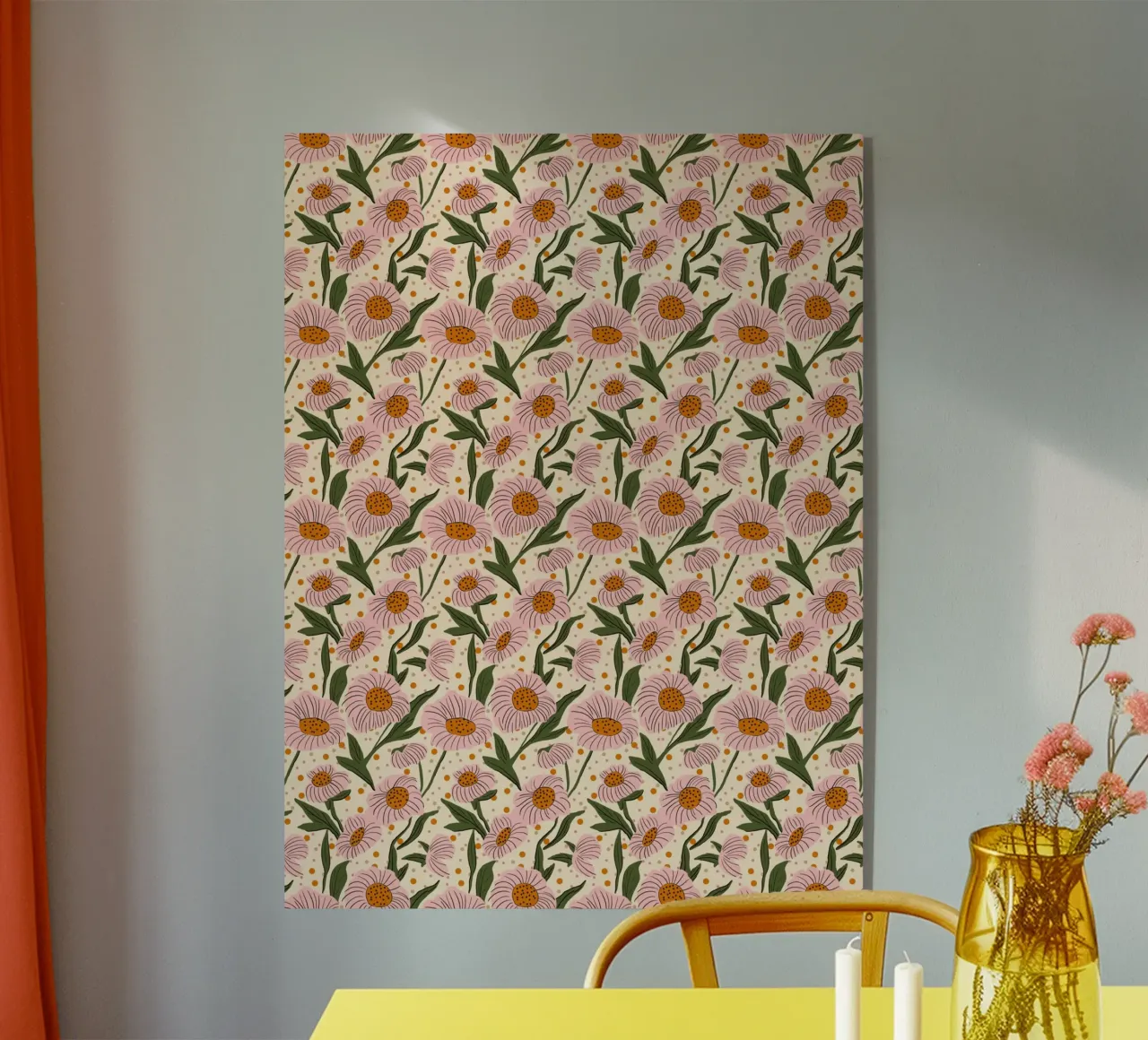 Margherite rosa plexiglass da Little Dean