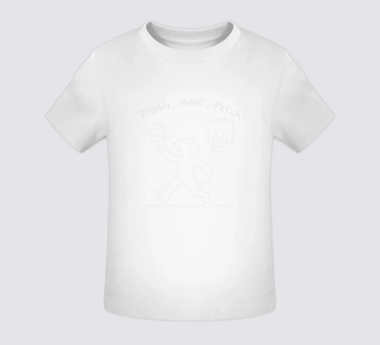 Dribble, shoot, fetch maglietta neonato da edsonramosart