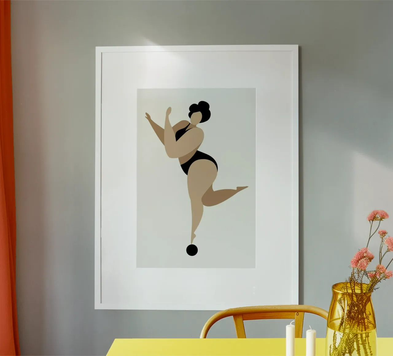 Dancing Queen Black poster da Kubistika