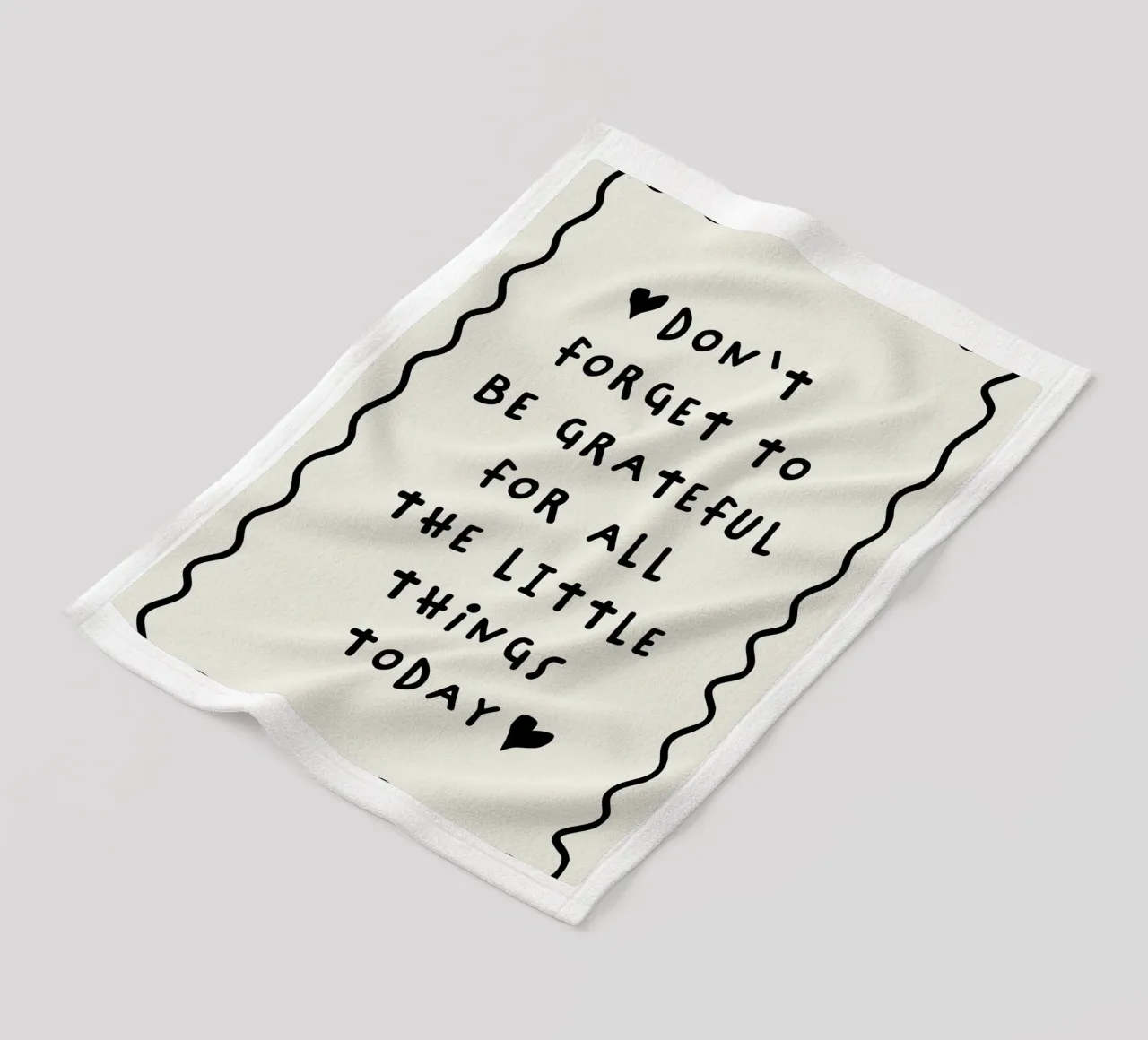 Don't forget to be grateful coperta in pile da thesoulhugclub