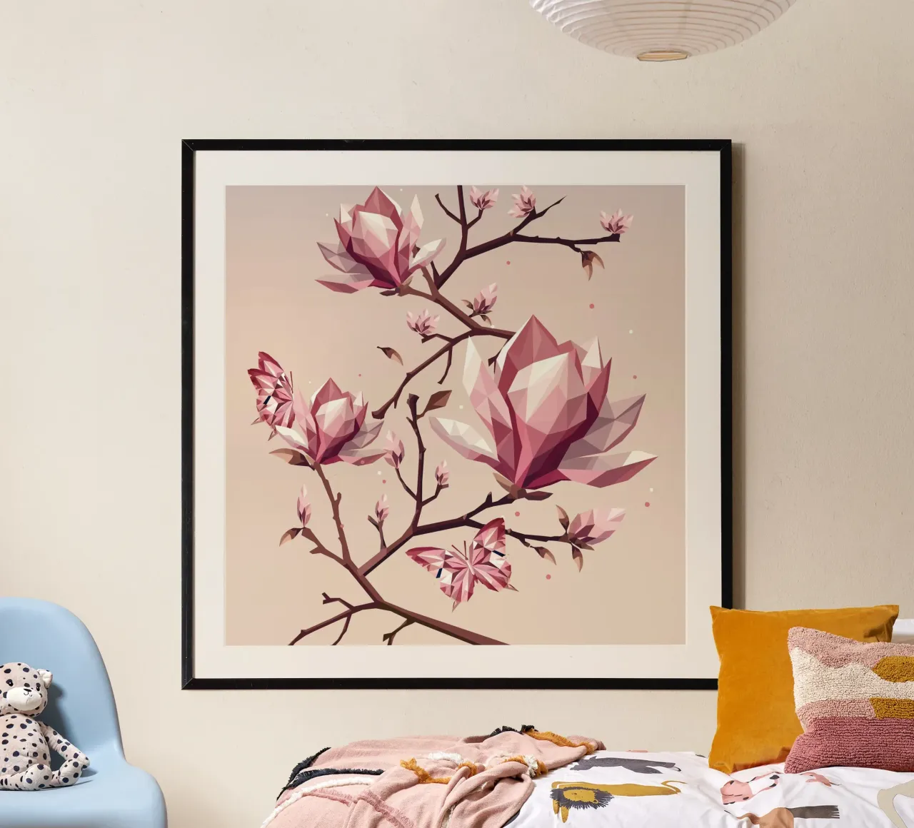 Magnolie e farfalle - Una bellezza delicata carta hahnemühle da namosh