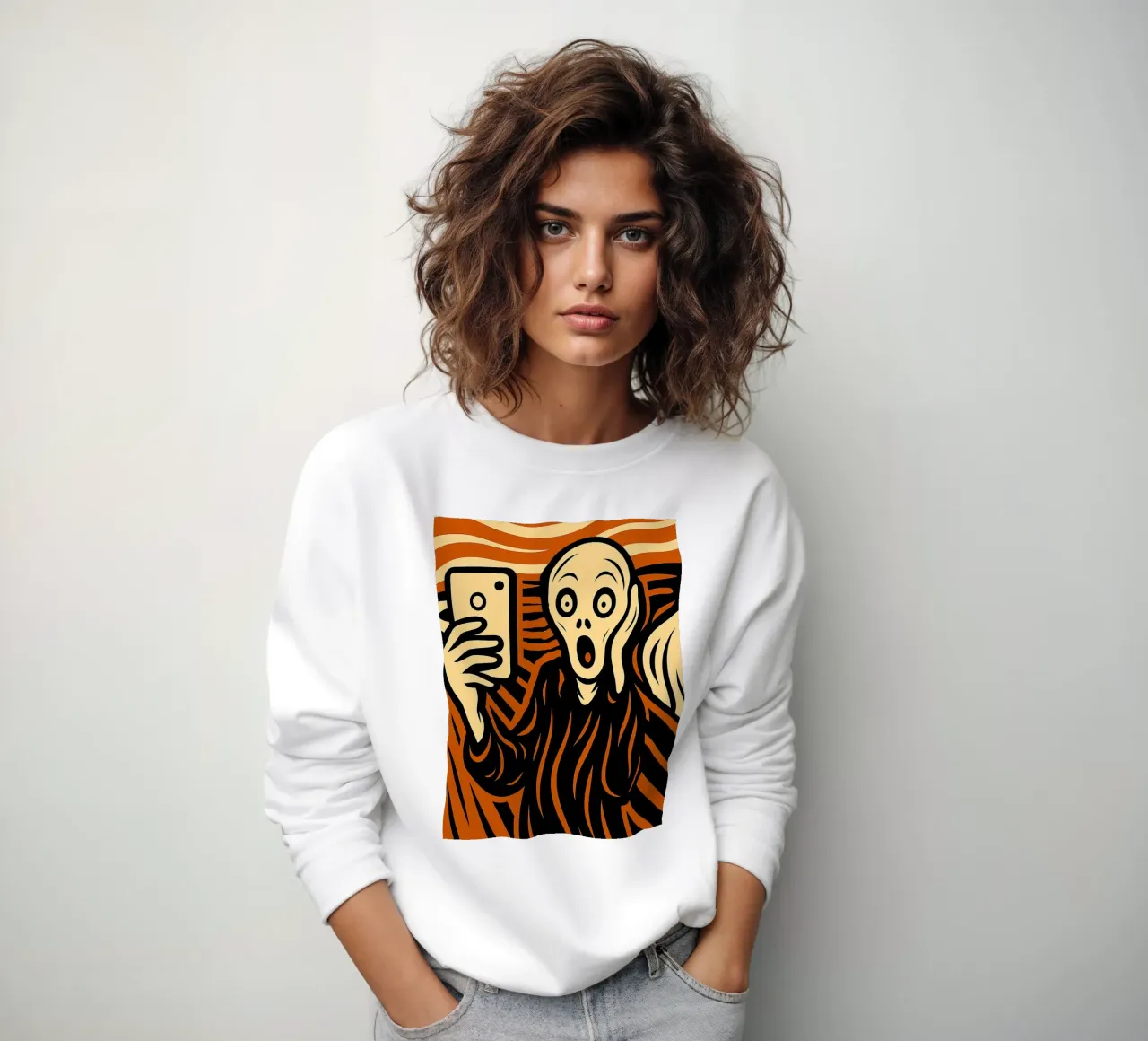 the selfie scream felpa da ramosashop