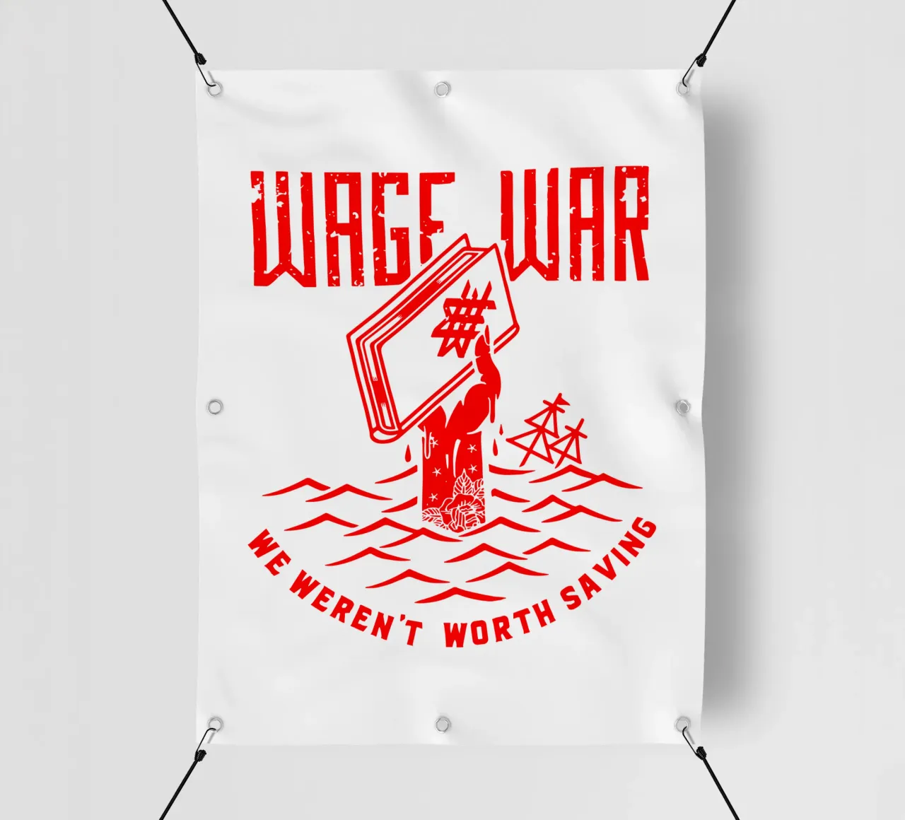 Fare una guerra che non valeva la pena di salvare telo in pvc da DuncanBennett shop