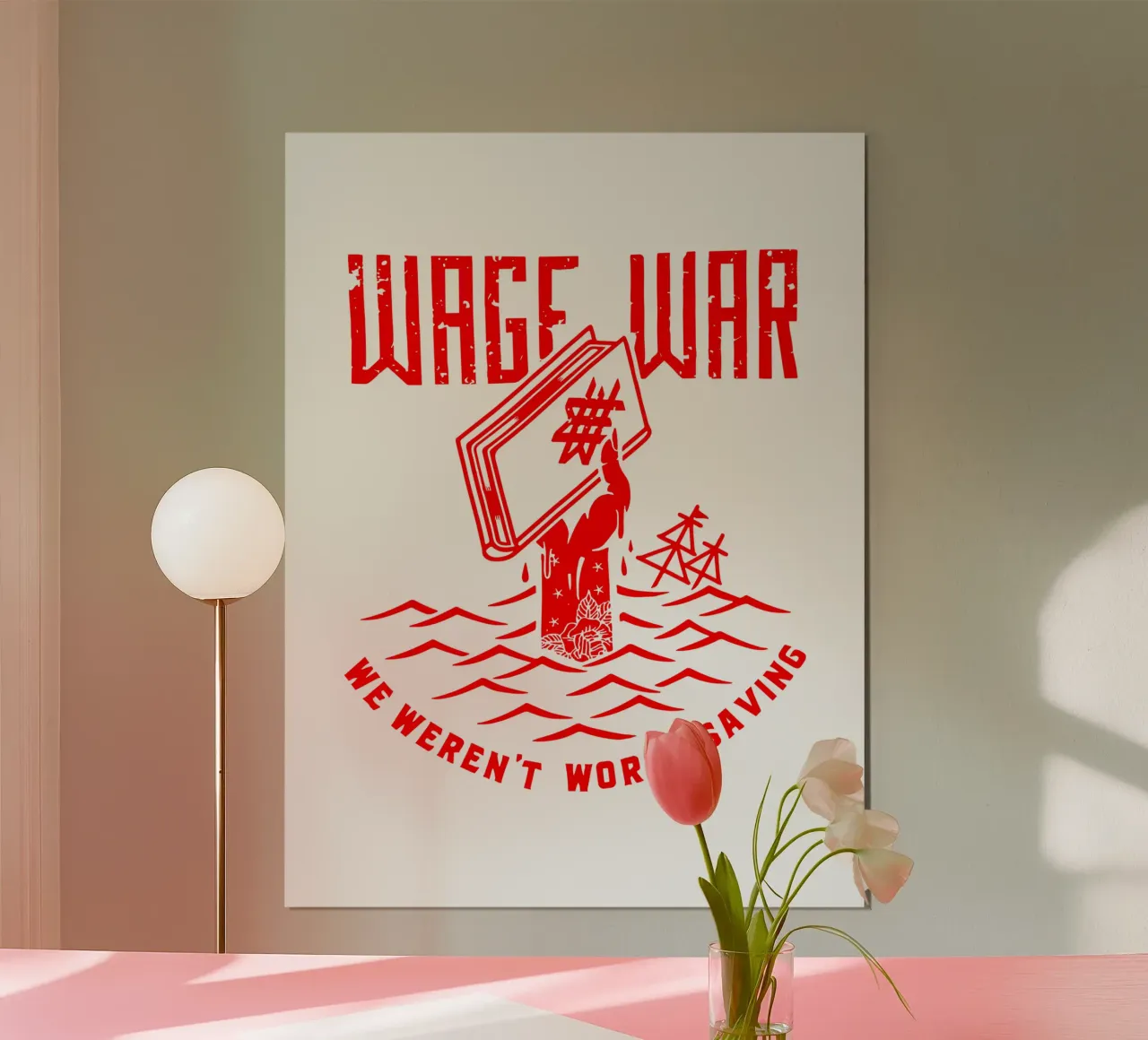Krieg führen Wir waren es nicht wert, gerettet zu werden Hahnemühle von DuncanBennett shop