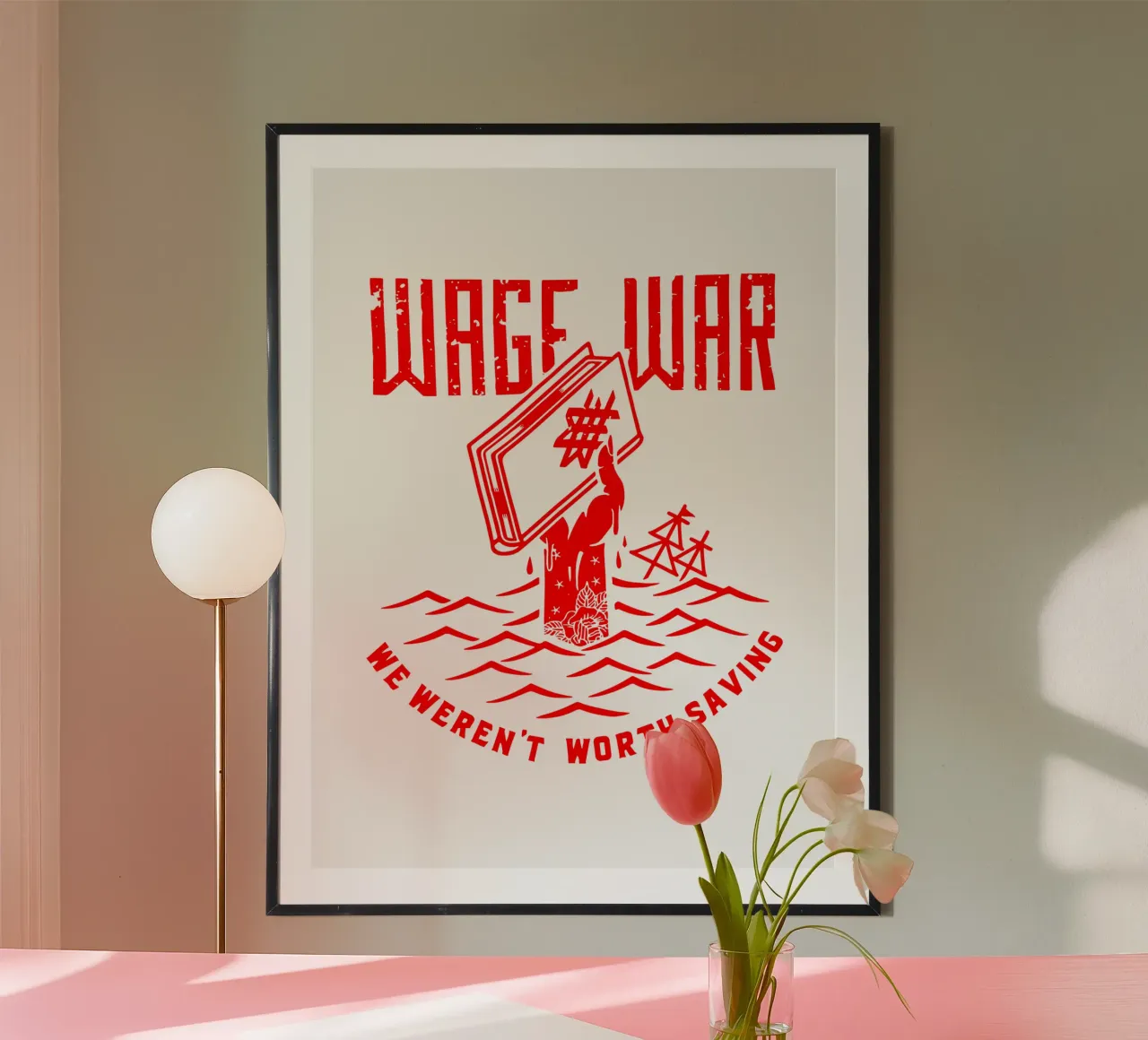 Krieg führen Wir waren es nicht wert, gerettet zu werden Hahnemühle von DuncanBennett shop