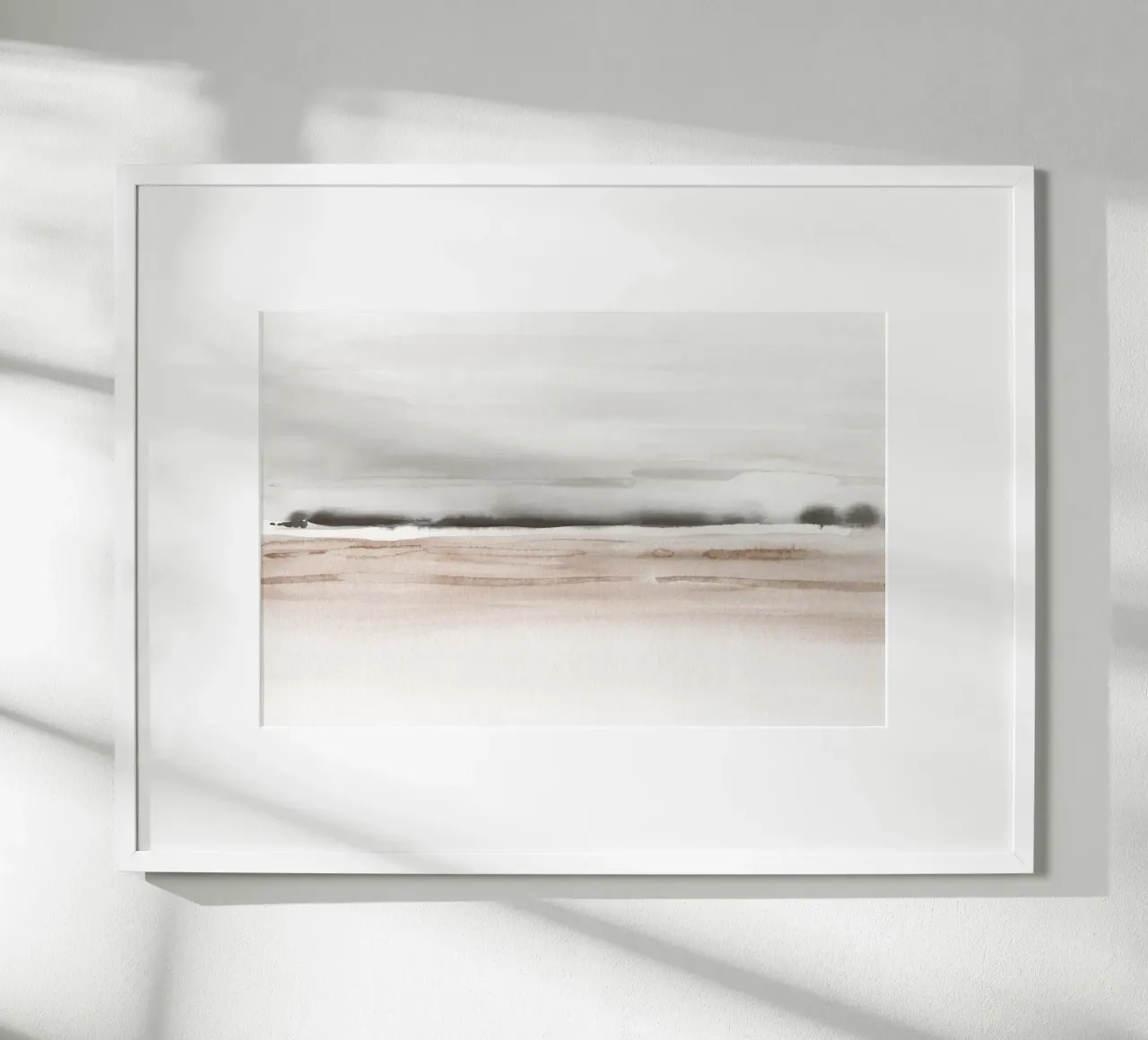 Brown and gray sea waves hahnemühle by NouveauPrints