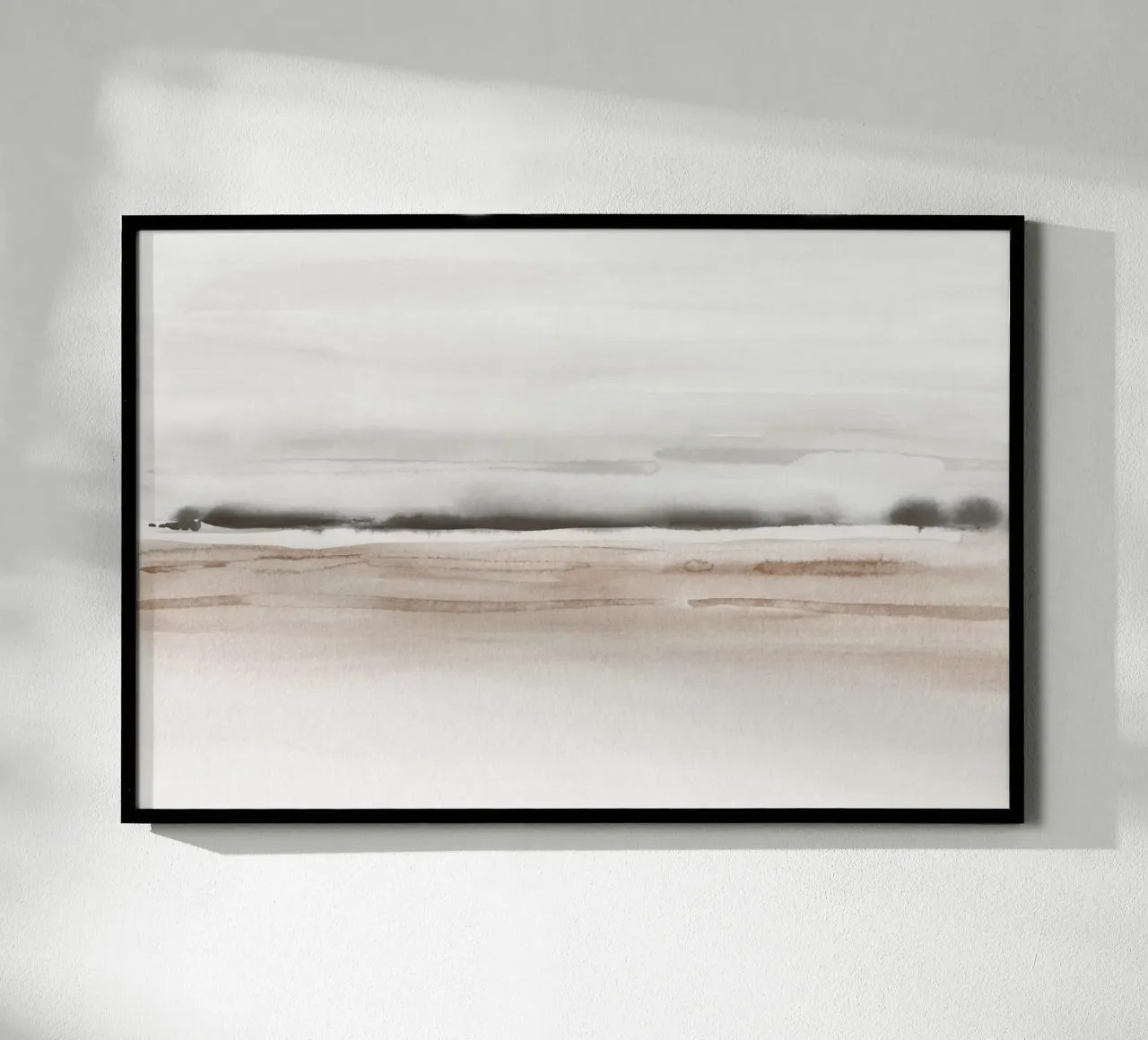 Brown and gray sea waves hahnemühle by NouveauPrints