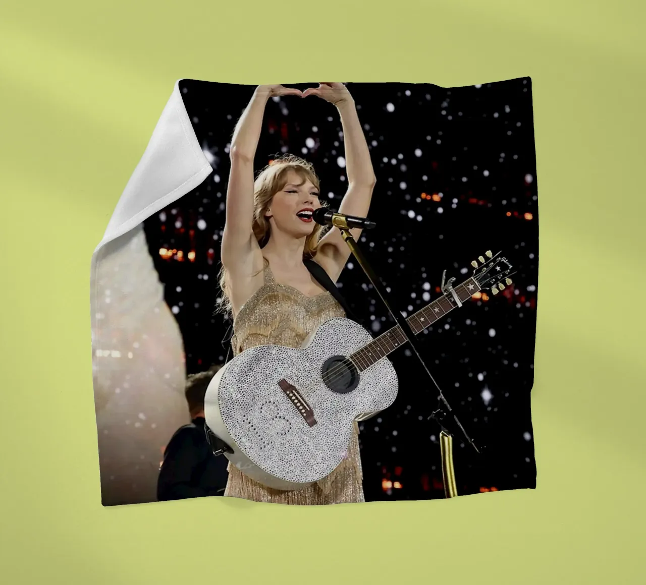 Taylor Swift perform manta de franela de avissta