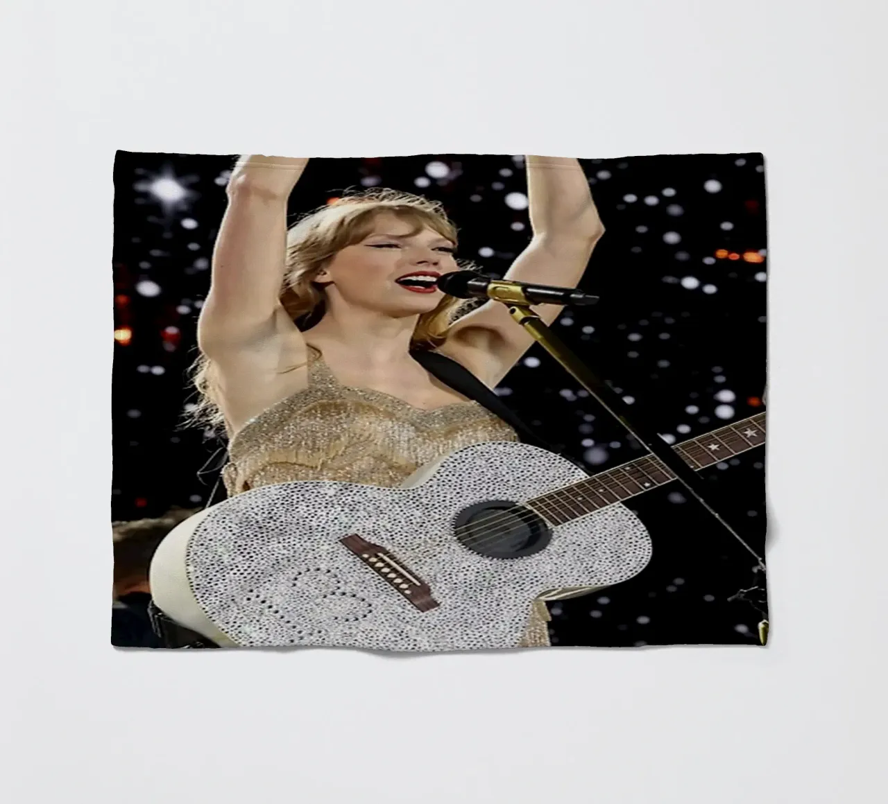 Taylor Swift perform manta de franela de avissta