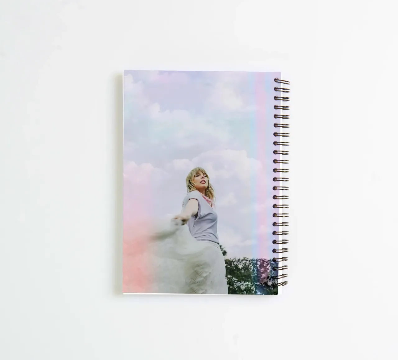 Taylor Swift on rainbow frame spiral notebook by avissta