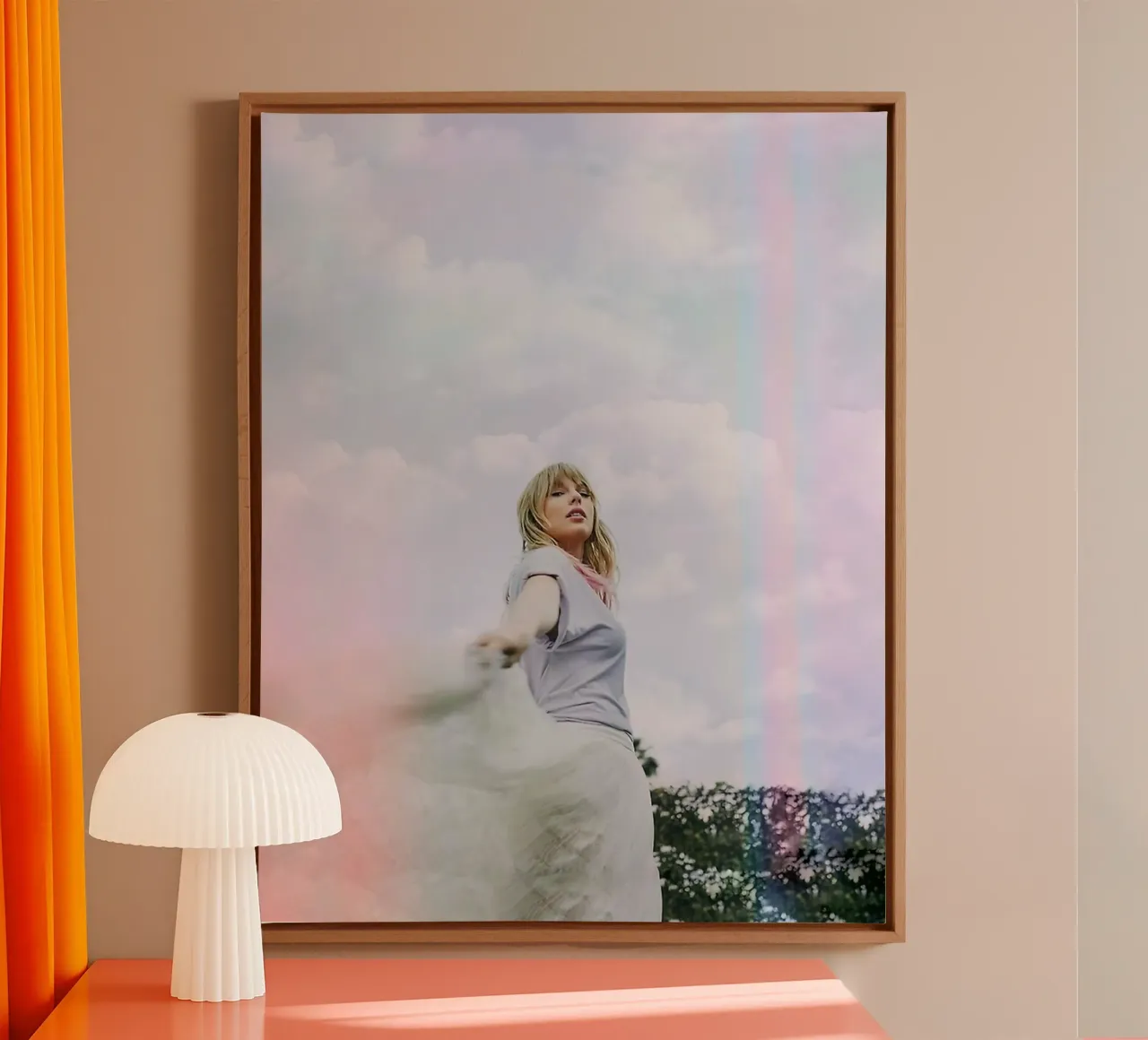 Taylor Swift on rainbow frame tela da avissta