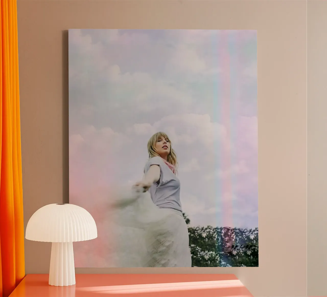 Taylor Swift on rainbow frame tela da avissta