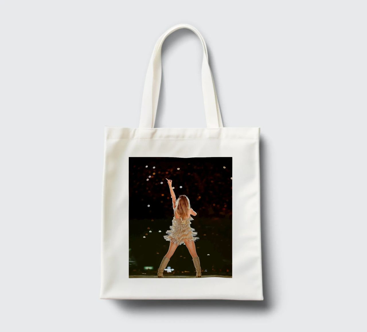 From Back Taylor Swift borsa in juta da avissta