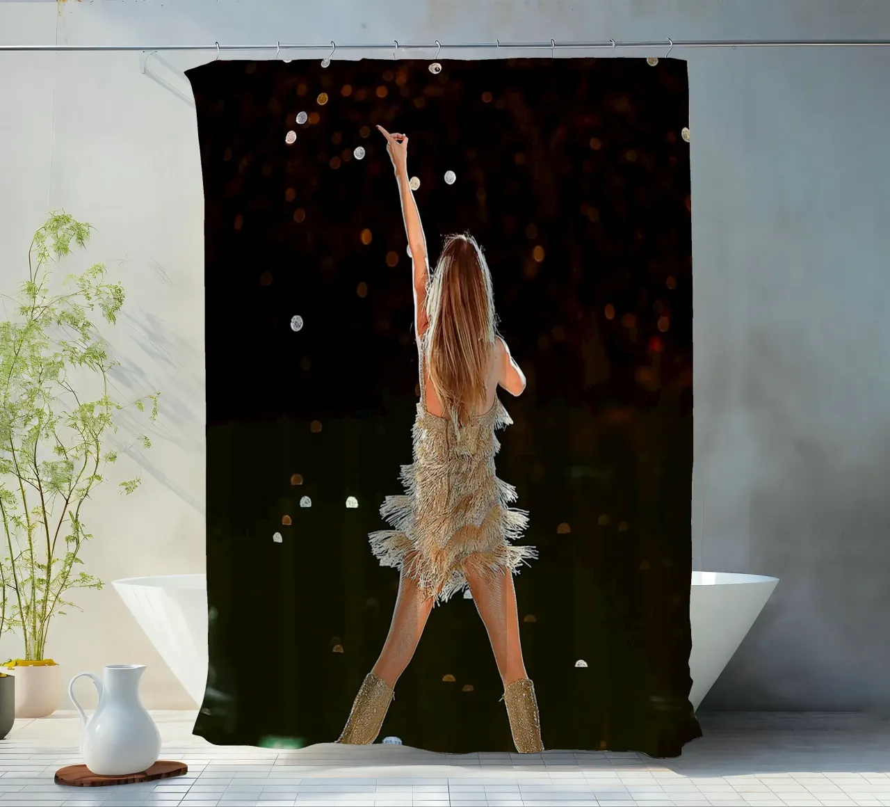 From Back Taylor Swift tenda da doccia da avissta