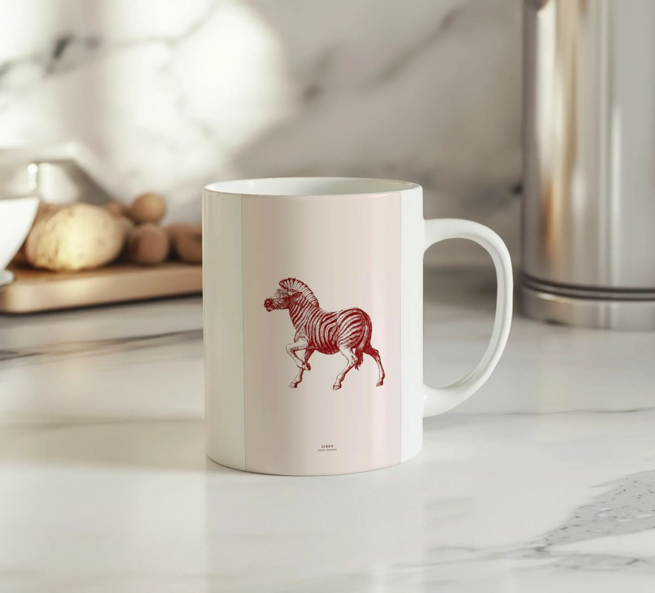 Zebra II tazza in ceramica da Flora & Fauna