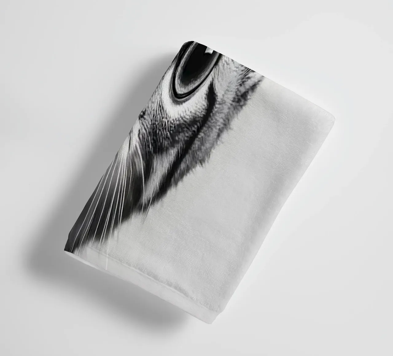 The cat won't stop mousing towel by M-Ulrich-Digital Art