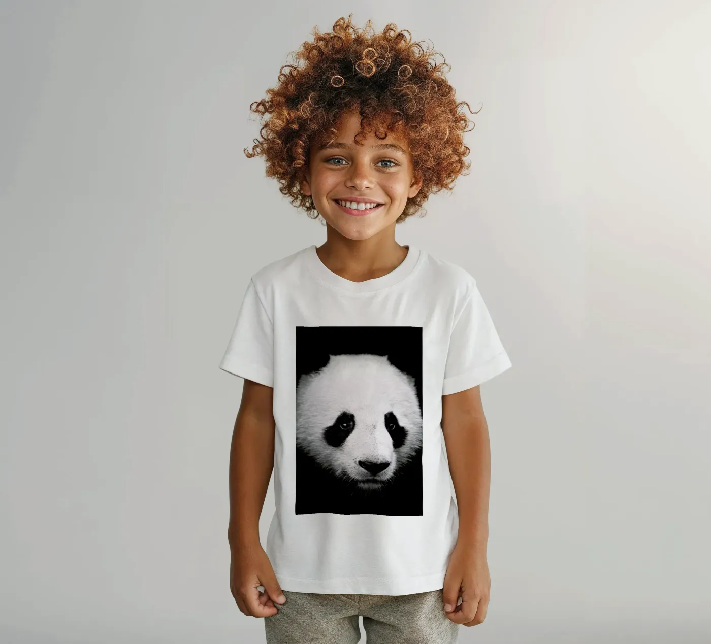 Panda kinder t-shirt van Natural Kingdom